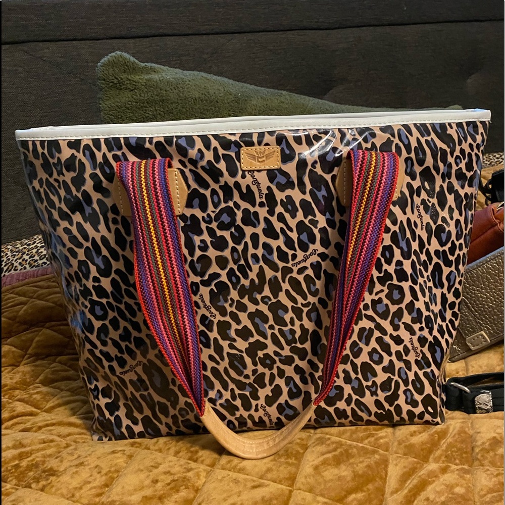 COPY - Consuela Blue Jag Zipper Tote